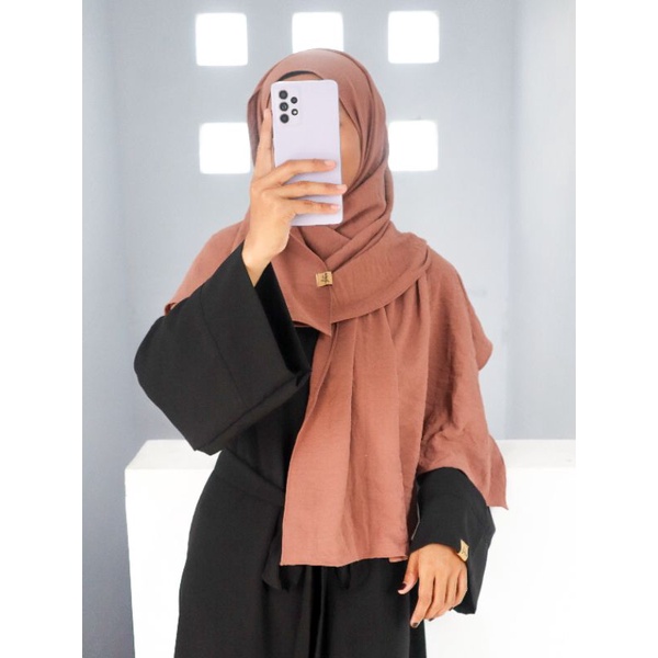 YENA PASHMINA SYAR'I CRINKLE PREMIUM / PASHMINA CEY CRINKLE AIRFLOW *200×75