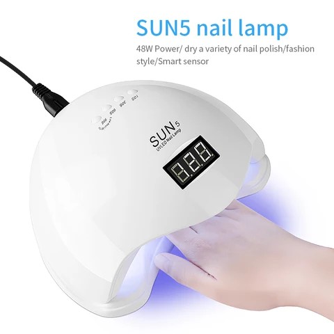 ORIGINAL SUN 5 UV LED 48watt / LAMPU UV Gel Nail Art / Lampu LED Nail SUN 5/ Pengering Kutek UV LED