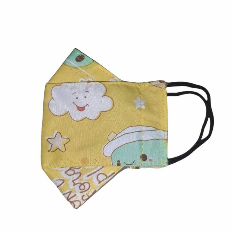 Masker Kain Anak 3D Motif boba Premium