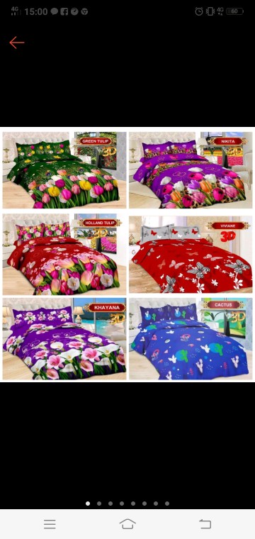Sprei Bonita B2 [green Tulip, Nikita, Holland Tulip, Viviane, Khayana, Cactus]