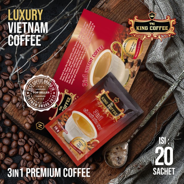 

Kopi Vietnam Trung Nguyen TNI King Coffee 3in1 - 20 sachet - 20 Sachet