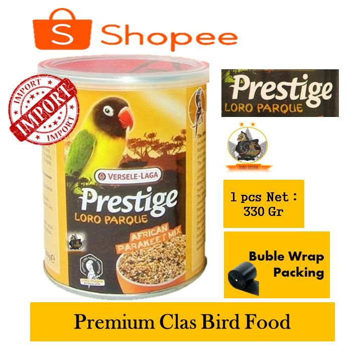 Prestige LB Kaleng 1 pcs | Lovebird Versele Laga Pakan Milet Burung Lovebird Kemasan Kaleng PRESTIGE