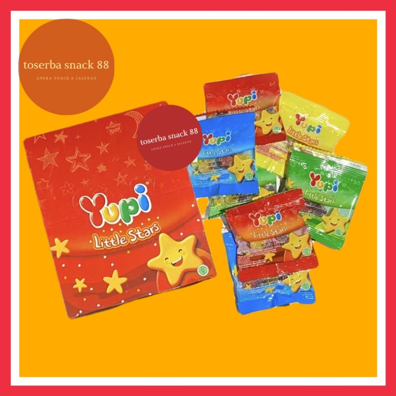 

YUPI LITTLE STARS/Permen Yupi Berbentuk Bintang (7 gram × 24 pcs)