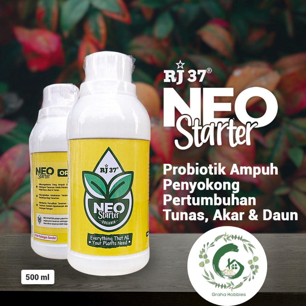 RJ 37 Neo Starter 500ml - Probiotik Penyokong Pertumbuhan Tunas, Akar