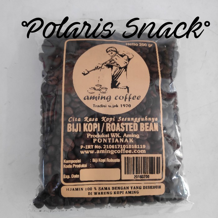 

Biji Kopi Aming Pontianak 200 gr / Roast Bean Aming limited