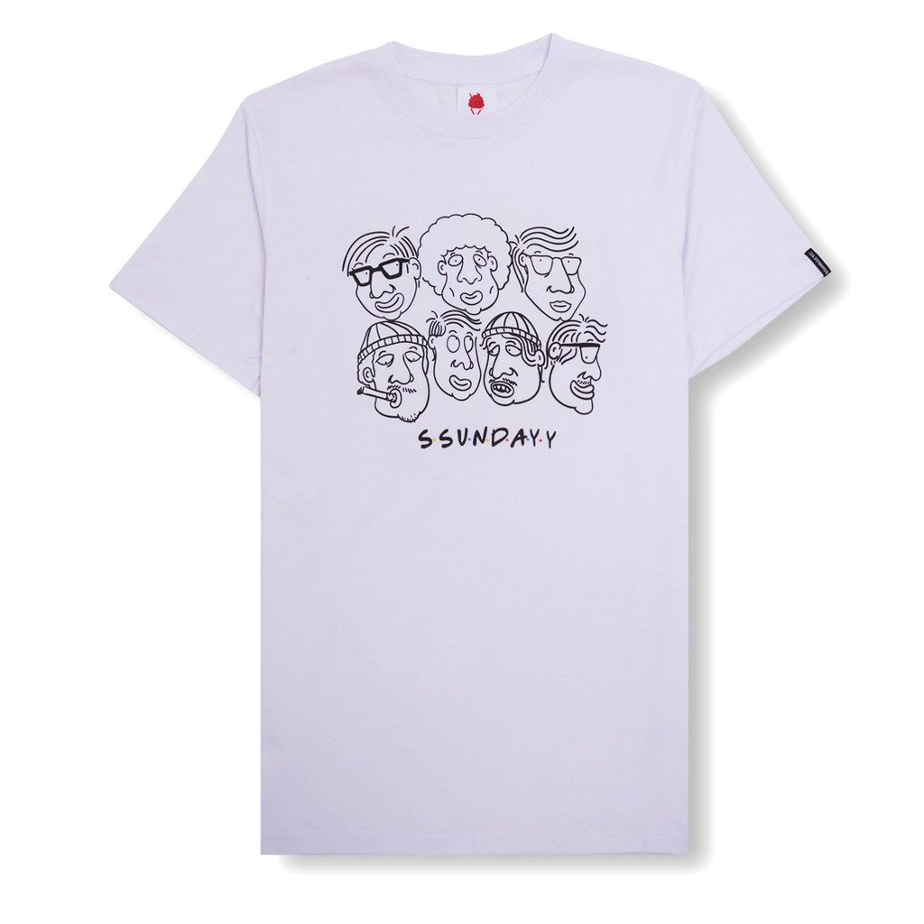 

SundaySundayCo - Kaos Pria - Tomodachi White