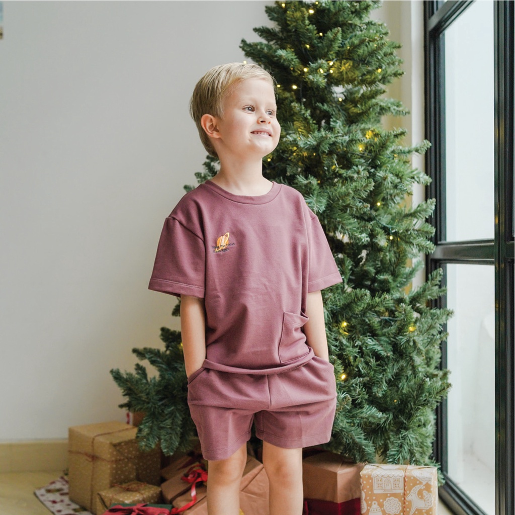 Mooi Oversized Pocket Tee Set / Setelan anak