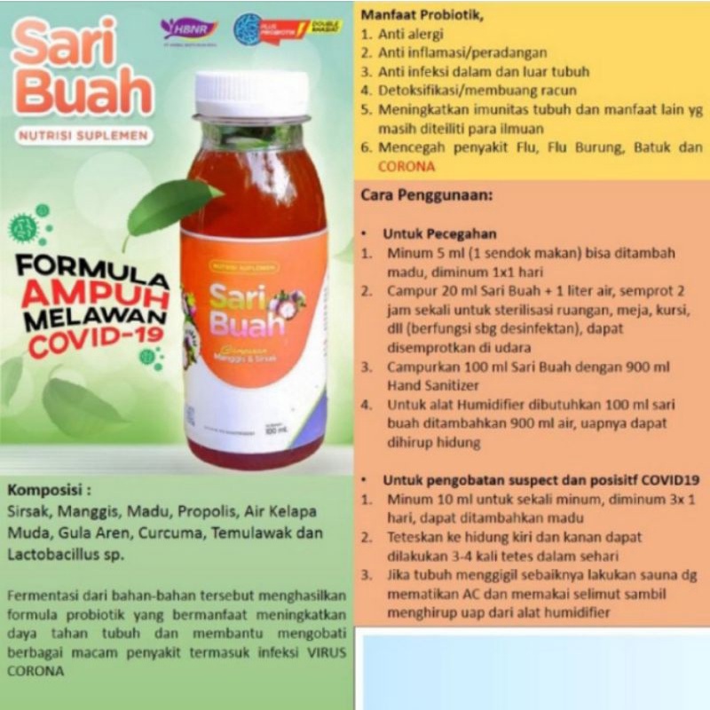 

Bio Janna Sari Buah Probiotik