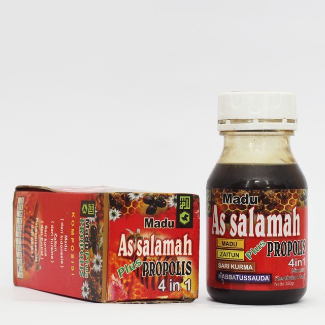 Madu As Salamah 4 In 1 plus Propolis Zaitun Sari Kurma Habbatussauda