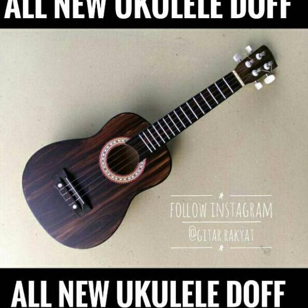 KIRIM HARI INI UKULELE DOFF | UKULELE SENAR 4 | UKULELE | UKULELE SOPRANO | KENTRUNG | GITAR UKULELE | GITAR (ART. Y6025)