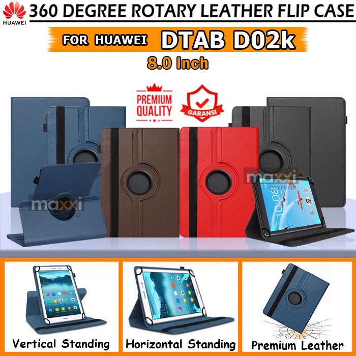 Huawei Dtab D02k D 02k D Tab Tablet 8 Inchi 8 Inch Flip Book Cover Case Casing Flipcase Flipcover Ke