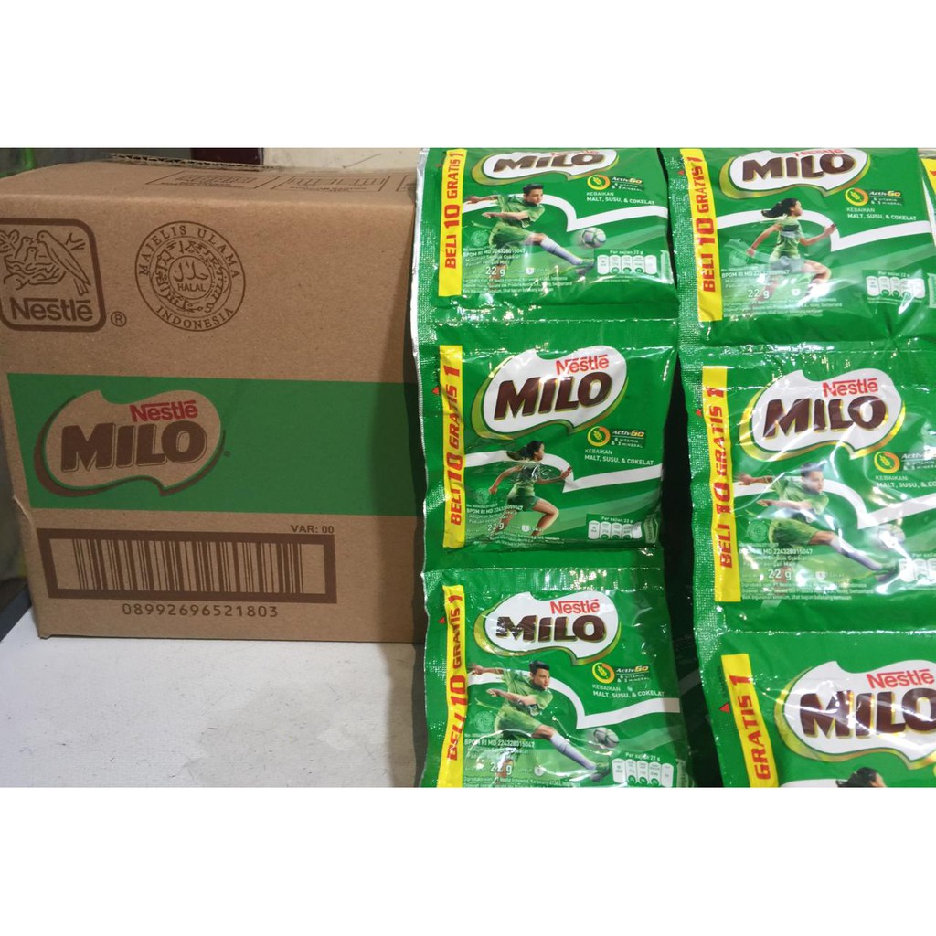 Milo Activ-Go Sachet I Susu Nestle Milo 22 gr Harga Per Renceng