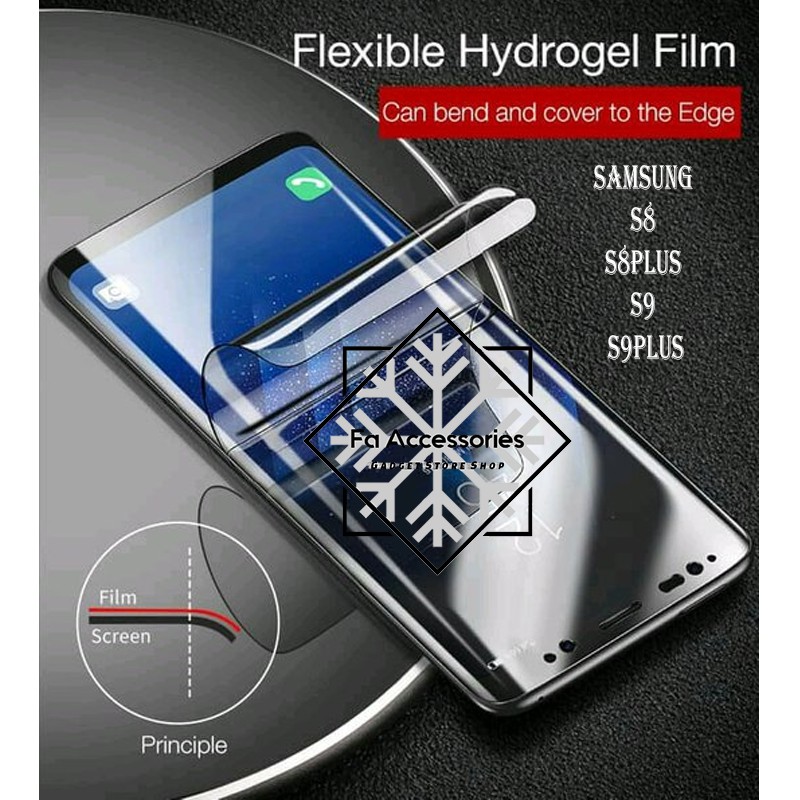 FA ANTI GORES JELLY HYDROGEL SAMSUNG GALAXY S8 S8PLUS S9 S9PLUS FULL SCREEN PROTECTOR SHOCK PLUS