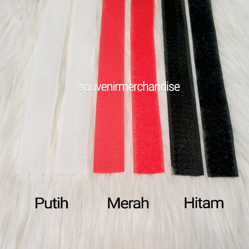 Velcro perekat kain kretekan lebar 2,5 cm