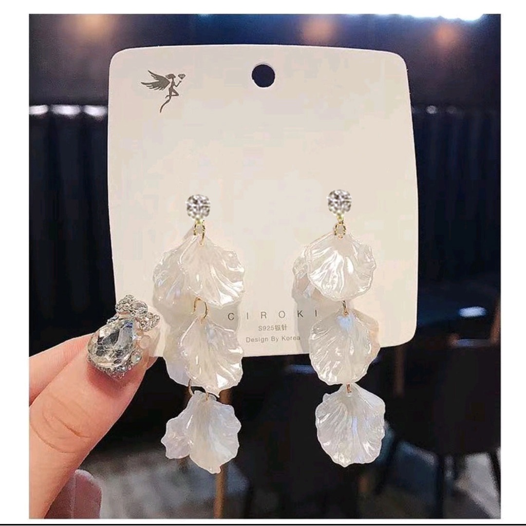 Anting panjang korean season style sea shell 546