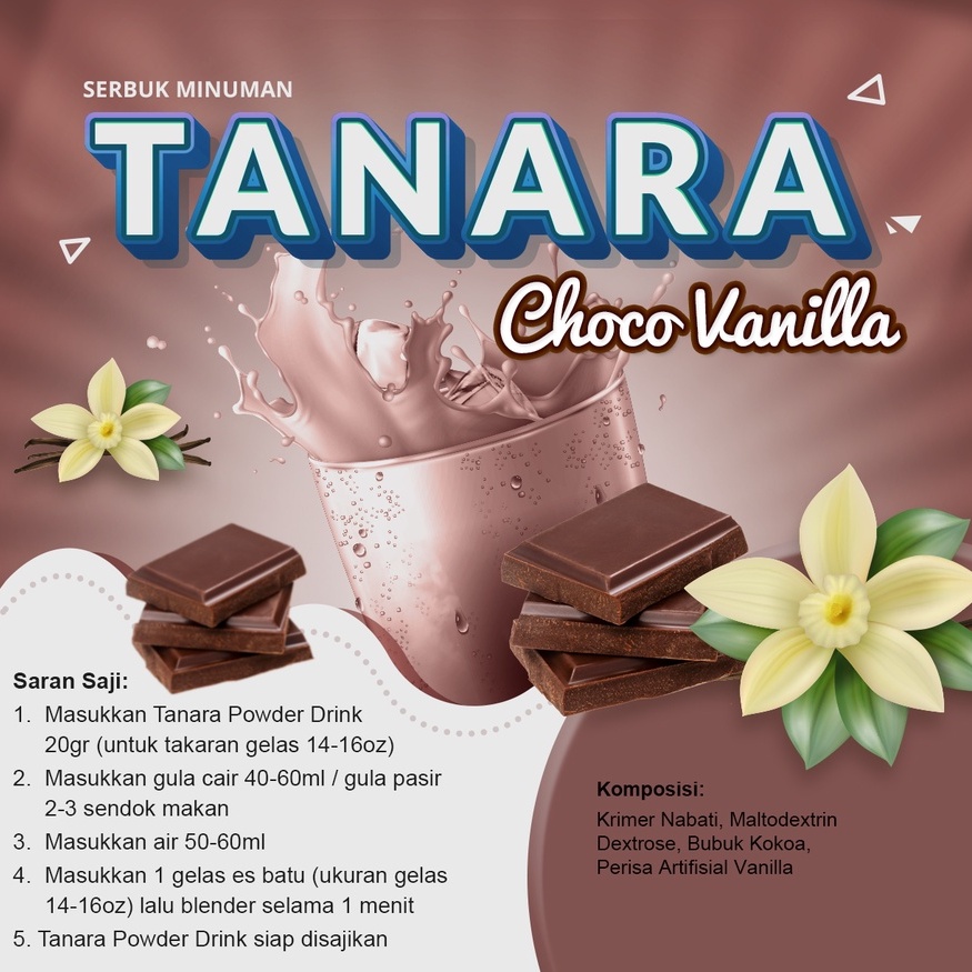 

Bubuk Minuman Choco Vanilla 1kg - Coklat Vanilla - Distributor Serbuk Bubble Drink dan Thai Tea bp