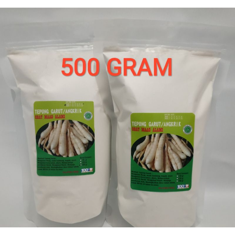 Tepung Garut/Pati Asam Lambung/Angkrik/Arrowroot 500 Gram