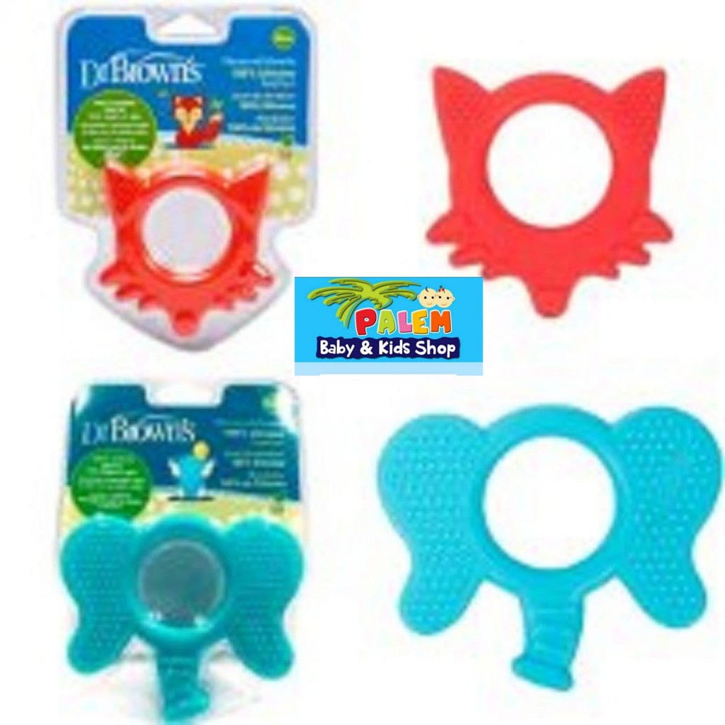 Dr Brown's Flexees Friends Gigitan Bayi Ergonomic Teether