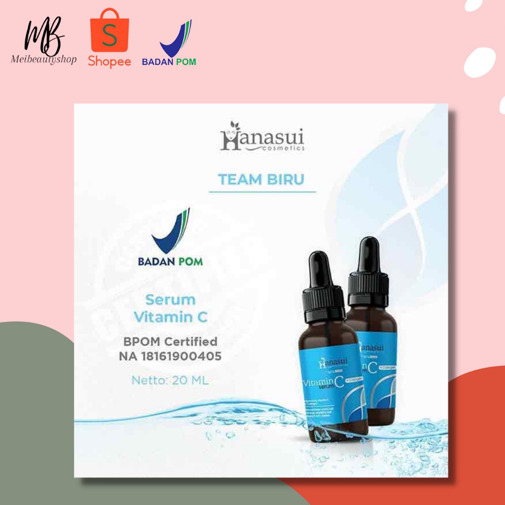 Hanasui ✔️BPOM Power Serum | Whitening Gold Vit C Collagen Anti Acne Propolis