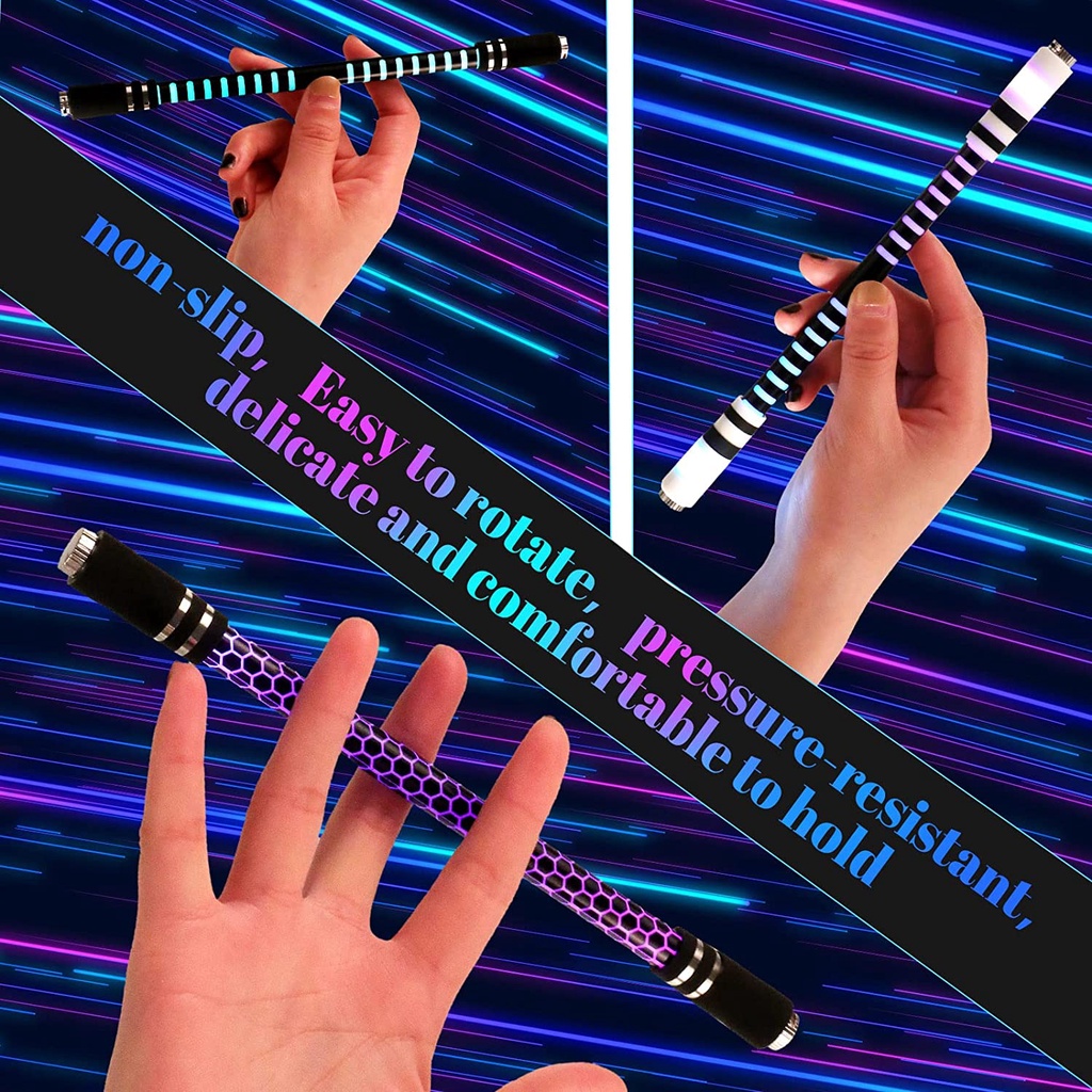 Pen Putar Jari Dekompresi Fluorescence Untuk Hiburan Anak / Dewasa