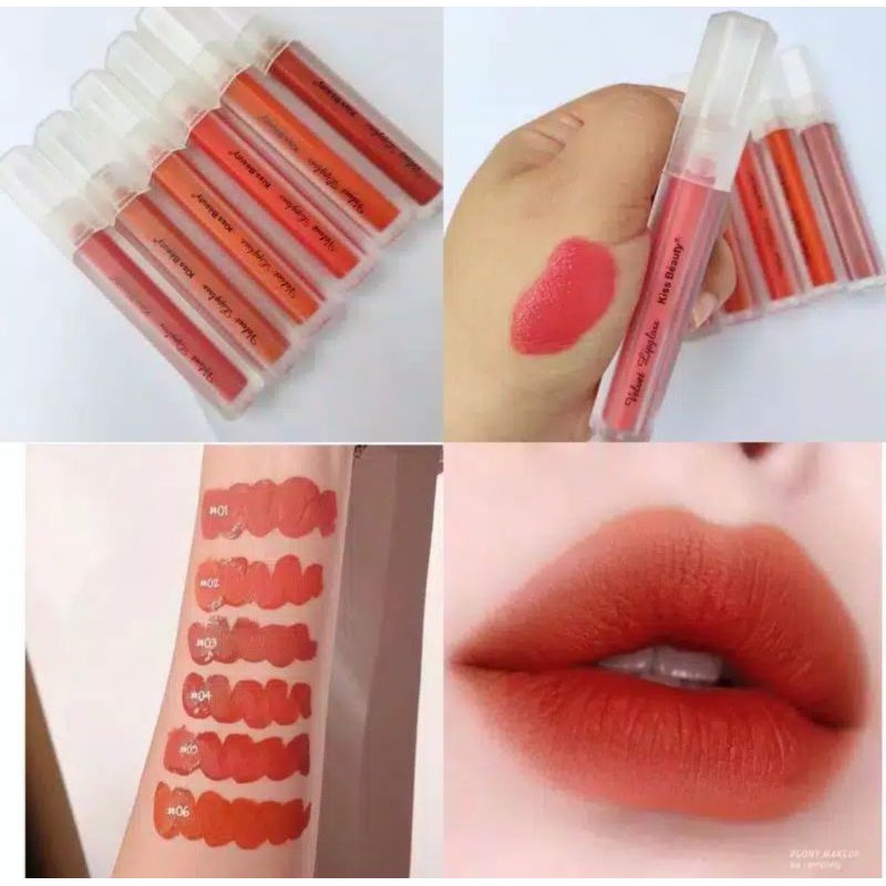 PROMO BESAR VELVET MATTE  KISS BEAUTY TUTUP BENING 70059-03A