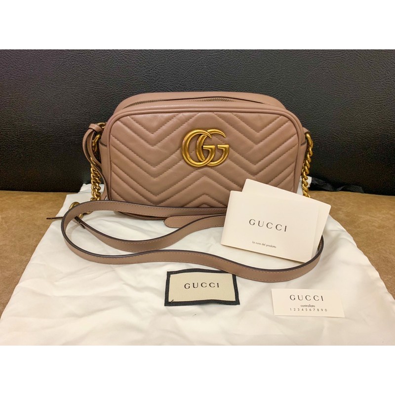 Tas - Gucci Marmont Small Matelassé shoulder bag/ camera bag