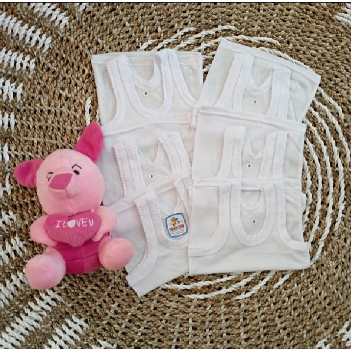 Jual Singlet Anak Singlet Bayi Putih Polos Ukuran M (Satuan) | Shopee