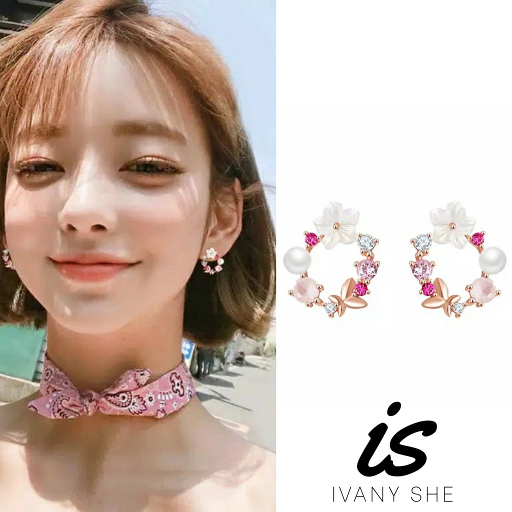 Premium Quality Anting fashion korea import aksesoris pesta perhiasan wanita earring giwang emas bkk