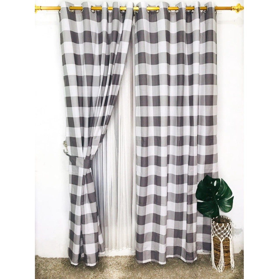 GORDEN SMOKRING BIASA MOTIF EMILY CHARCOAL