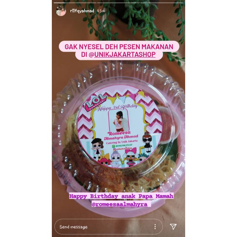 

Tumpeng Mini / Nasi Tumpeng custom