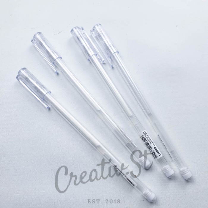 

NEW High Gloss White Gel Ink Pen / Bolpen Putih [CREATIV]