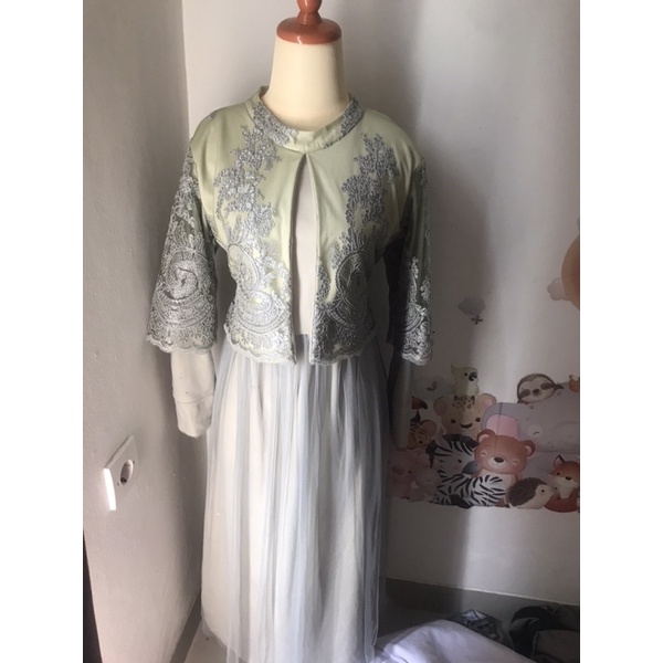 dress two layer gray OMG Cinema