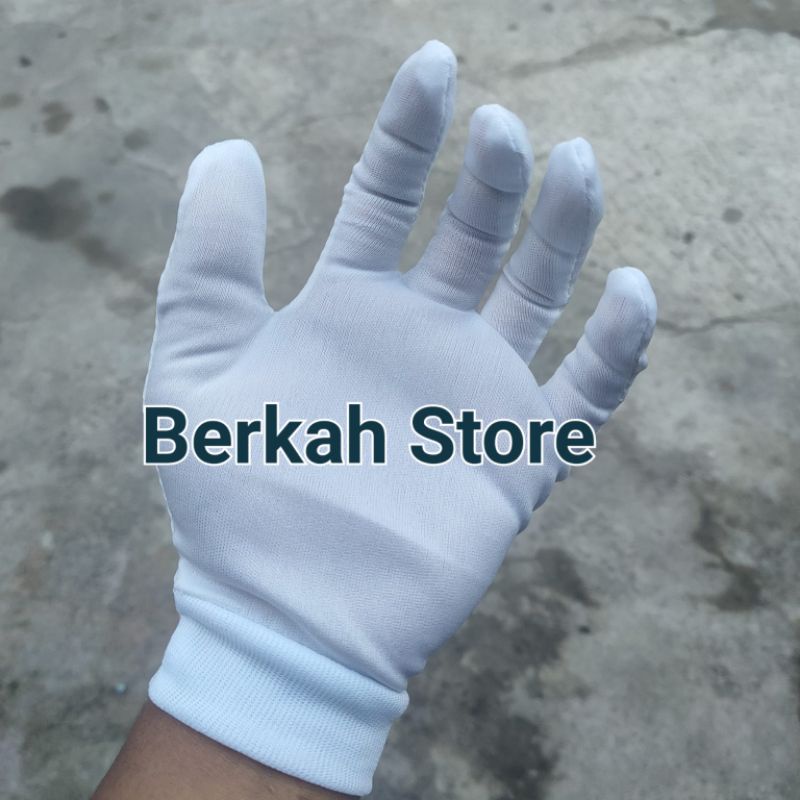 Kaos tangan paskibra ,formal ,upacara , pernikahan ,finishing pabrik ,dll kaos tangan putih
