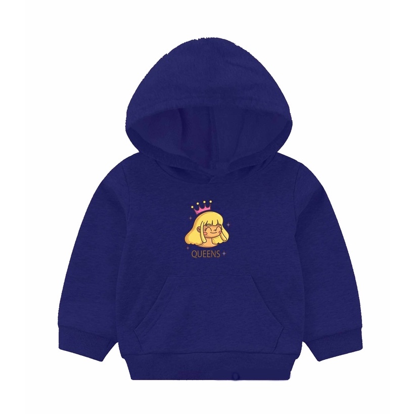 Hoodie Queens Anak Fleece Pakaian Anak