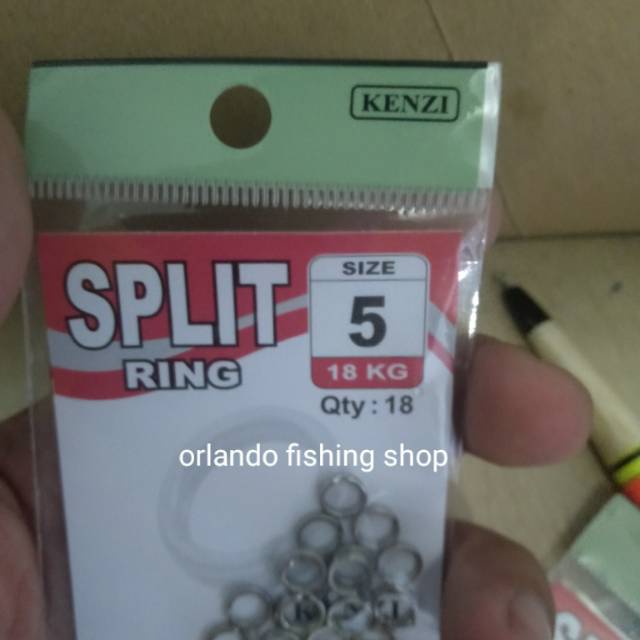 Split ring kenzi untuk jig spoon dan lure minnow