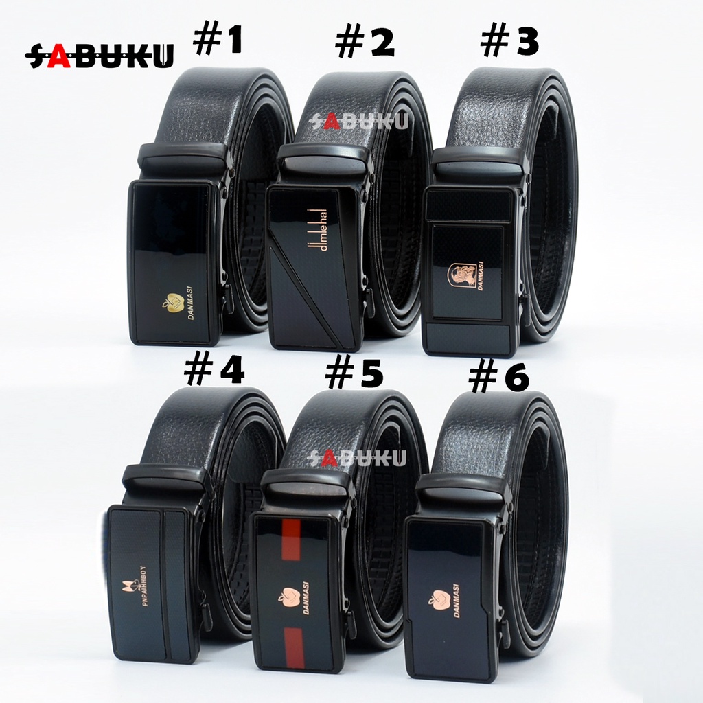 Ikat Pinggang Pria Import Model Rel  Automatic Gesper Pria Sabuk Pria - 040