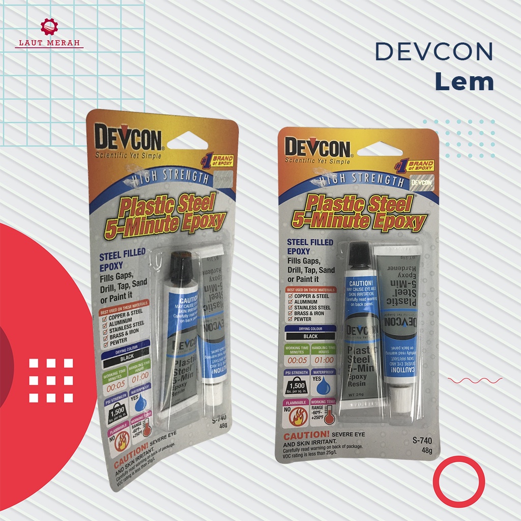 Jual Devcon S Plastic Steel Epoxy Lem Besi Plastik Epoxy Shopee