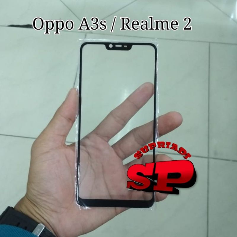 KACA LCD KACA DEPAN TOUCHSREEN KACA GORILA GLASS OPPO A3S A3 S REALME 2 REALME2