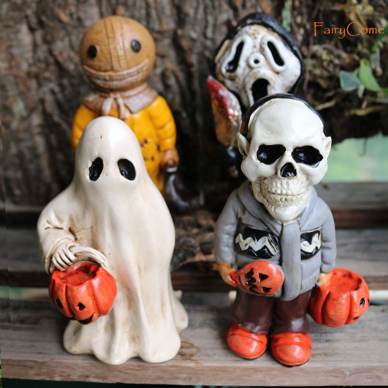 Halloween Ornaments Statue Figures Horror Gnomes Yard Decorations Pendant Gifts