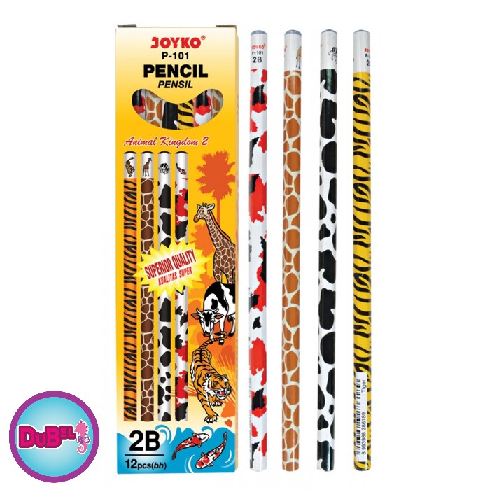 

Pencil / Pensil Joyko P-101 / 2B / Animal Kingdom 2 / 1 BOX 12 PCS