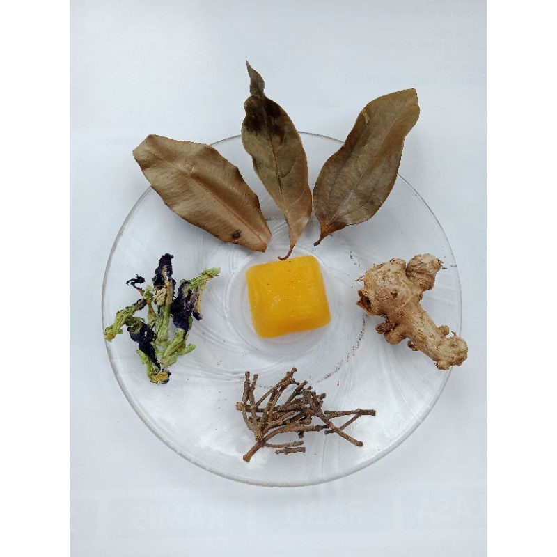 

Wedang Uwuh Telang ( komplit dengan jahe & gula batu )