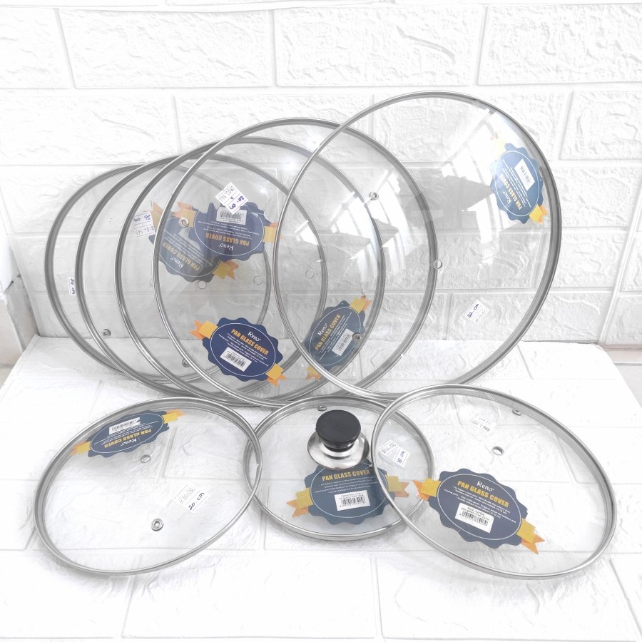 Tutup Kaca Panci Teflon Pan Kuali Wajan Penggorengan Tutupan Mangkok Penutup Kaca