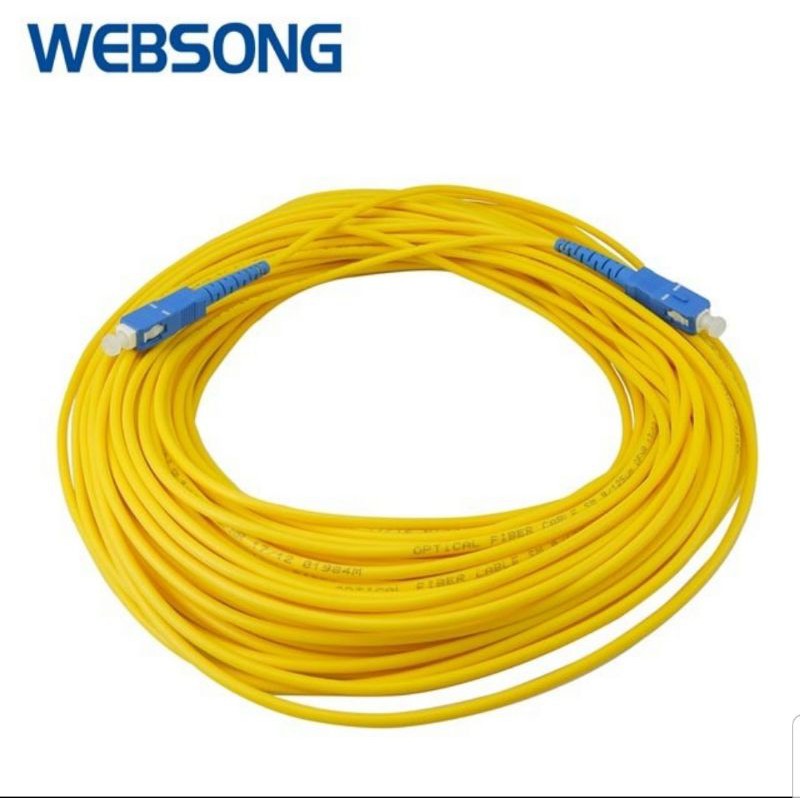 Kabel Fiber Optic Patch Cord SC to SC UPC 30M Indihome WEBSONG