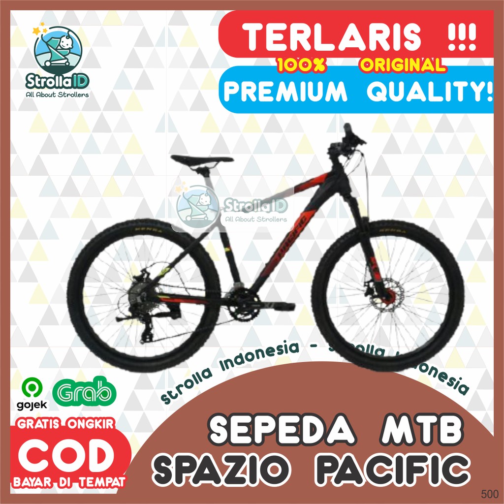 MTB 26" Spazio 500 alloy 2x8sp Sepeda Lipat Bike  fork lock Sepeda Gunung Road Bike Sepeda Artis SNI