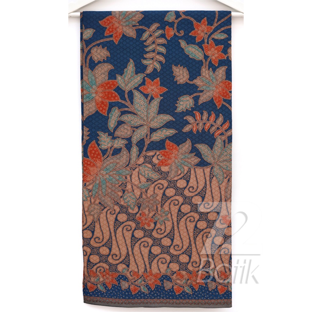 KEMEJA BATIK PRIA Dobby Slimfit Lengan Panjang Parang Premium Warna Biru Krem 724167 Cap 72 - Baju Kemeja Atasan Pakaian Setelan Batik Pria Cowok Laki Laki Remaja Keluarga Kantor Lengan Panjang Modern Slimfit Slim Fit Premium Kekinian