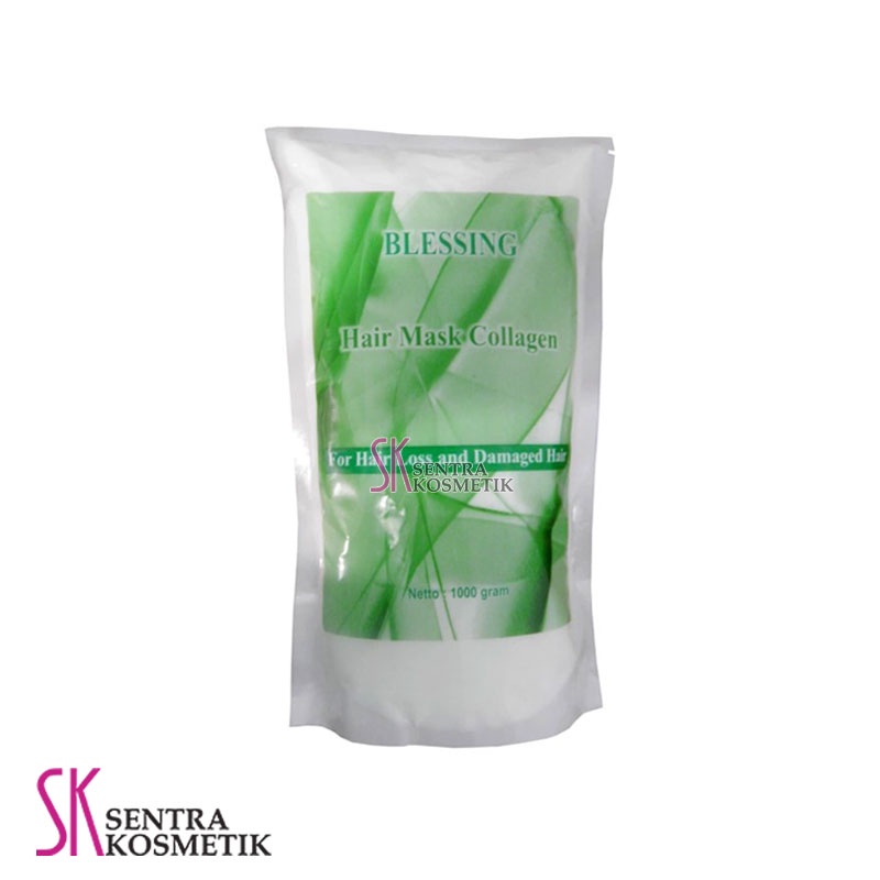 BLESSING Hair Mask COLLAGEN 1000 ml Masker Rambut Salon KILOAN