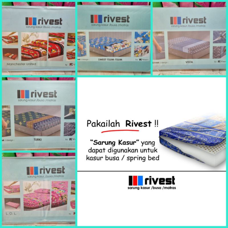 Sarung Kasur Busa Sarung Spring Bed 120x200 100x200 Tinggi 20 cm
