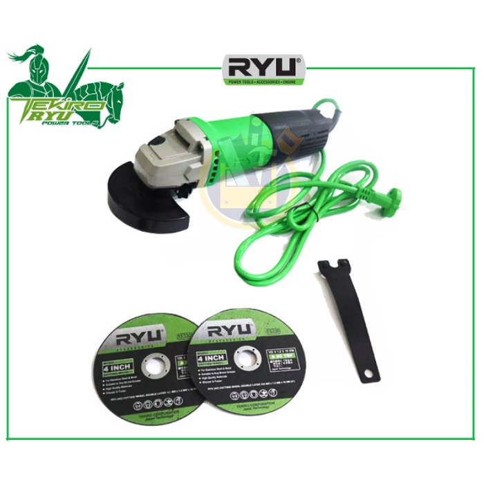 RYU RSG 100-3 Mesin Gerinda Tangan 4 inch - Angle Disc Grinder Angel Grinder 4inch 4&quot; Gurinda ryu