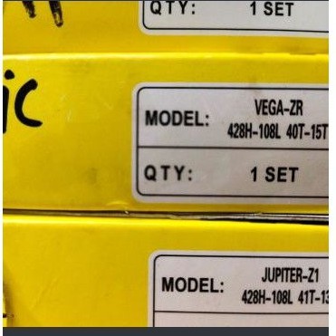 Gir | Geat Set VEGA ZR FUKUKAWA 428-108L, 40T- 15T. 1set