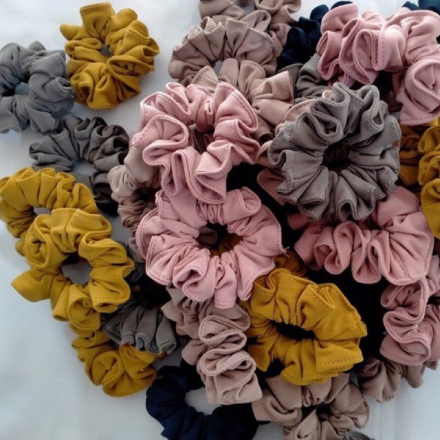 Ikat Rambut Scrunchie Cepol Hijab Bahan Jersey Premium Ukuran Standar